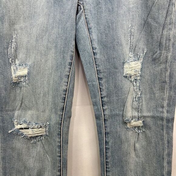 EVIDNT Verona skinny Ankle step hem destroyed jeans size 27 NWT - Picture 3 of 13